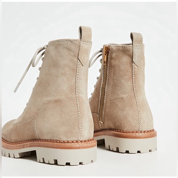 New Vince Women's Cabria Lug Sole Boots, Cobblestone, Tan Size 6 - Picture 4 of 10